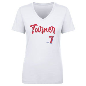 Trea Turner Women's V-Neck T-Shirt | 500 LEVEL